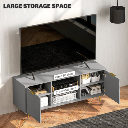 Collins Modern TV Stand for up to 55 Inch TVs-Grey