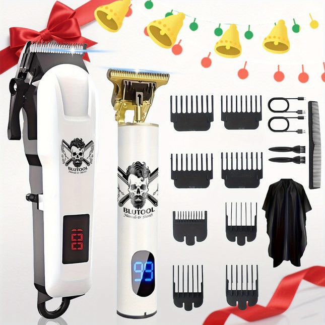 2 IN 1 Professional Cordless Hair Clipper & Beard Trimmer Set for Men, Men’s Grooming Kit