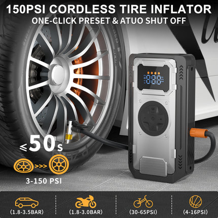 Jump Starter with Air Compressor 6000A