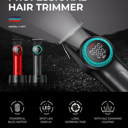 Professional Men's Hair Clipper  Rechargeable E