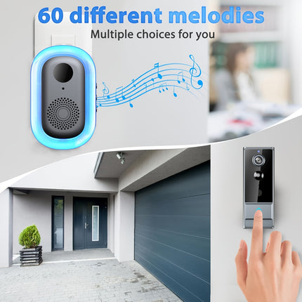Wireless Doorbell Camera Plus, Door Bell With PIR Sensor And Human Motion Detection