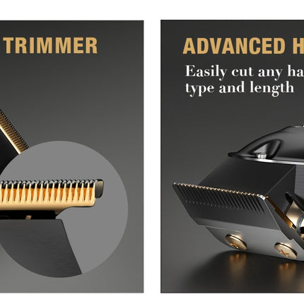 Cordless Hair Clippers & T-Blade Trimmer Set For Men