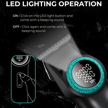 Professional Men's Hair Clipper  Rechargeable E