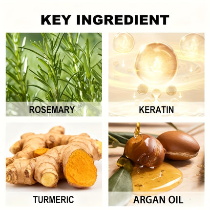 Set of 2, 3-In-1 Biotin Shampoo Featuring Rosemary And Turmeric