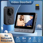 BLACK / Wireless Doorbell + 32G SD Card