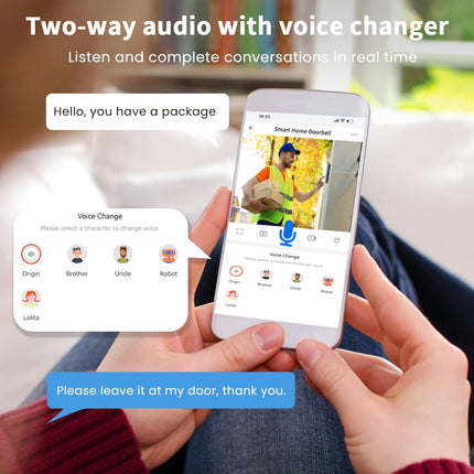 Wireless Doorbell Camera Plus, Door Bell With PIR Sensor And Human Motion Detection