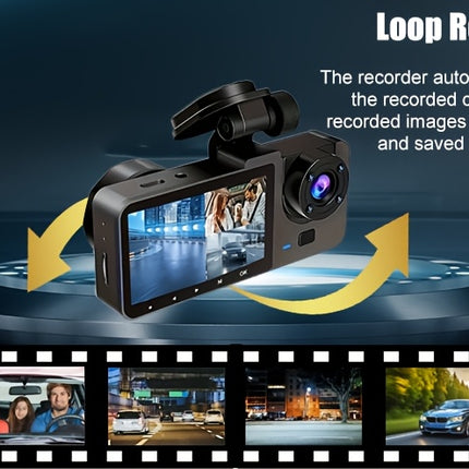 Dual Dash Cam – 4K Front & Rear Recording + 32GB SD Card Included