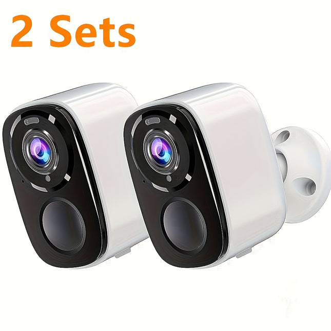 2 Sets 2.4Ghz wifi Outdoor indoor Wireless Security Camera