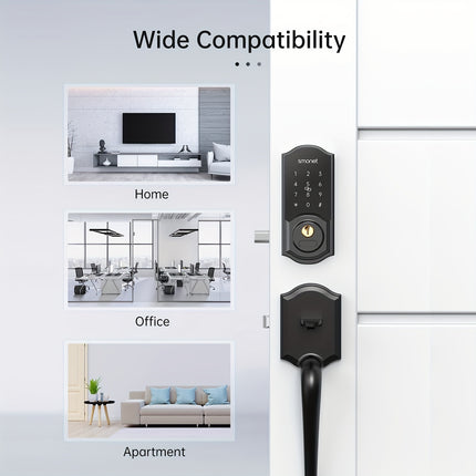 [Smart Door Lock] WiFi Smart Door Lock Deadbolt | Smonet With G2 Hub Gateway