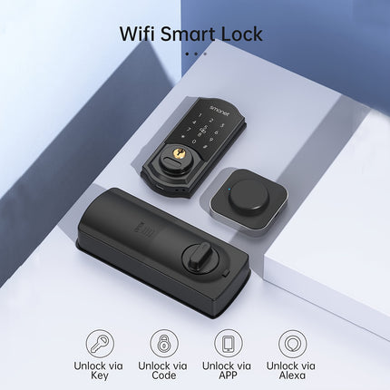 [Smart Door Lock] WiFi Smart Door Lock Deadbolt | Smonet With G2 Hub Gateway