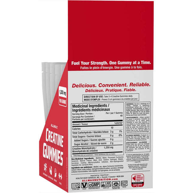 Allmax CREATINE GUMMIES TRAY, 6 Pouches/Box