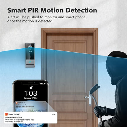 Wireless Doorbell Camera Plus, Door Bell With PIR Sensor And Human Motion Detection