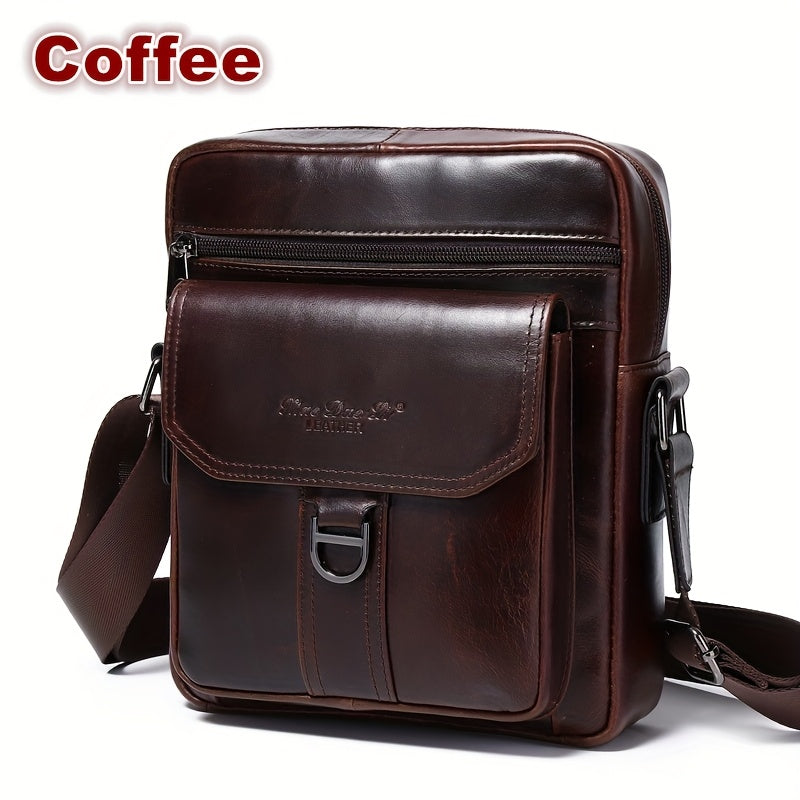 Men'S Genuine Leather Shoulder Bag