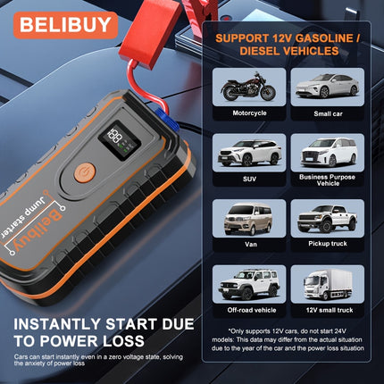 8000A Portable Car Emergency Air Pump