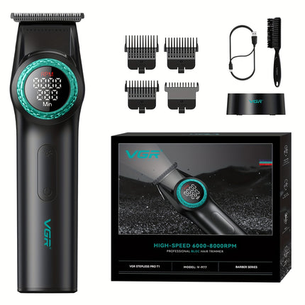 Professional Men's Hair Clipper  Rechargeable E