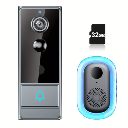 Wireless Doorbell Camera Plus, Door Bell With PIR Sensor And Human Motion Detection
