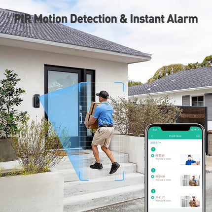 XTU Doorbell Camera Wireless No Subscription, 2K Video Doorbell with Chime