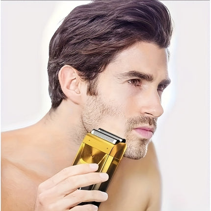 2-in-1 Electric Shaver & Bald Hair Clipper with Barber Scissors