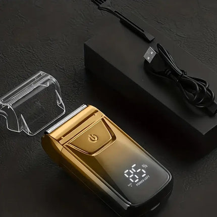 2-in-1 Electric Shaver & Bald Hair Clipper with Barber Scissors