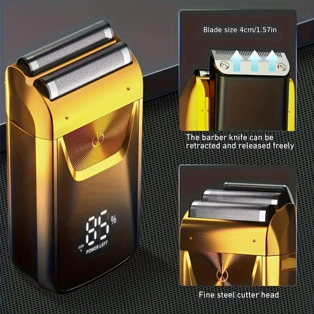2-in-1 Electric Foil & Bald Shaver, USB Rechargeable