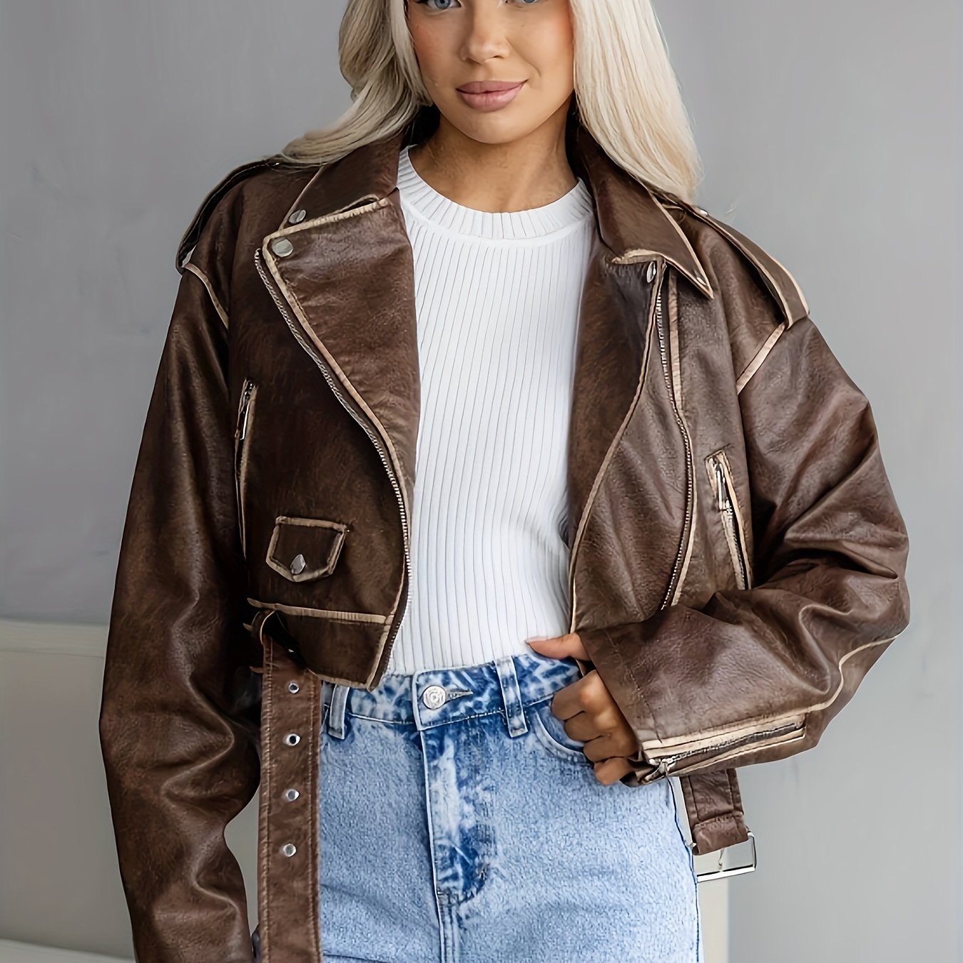 New PU Leather Women's