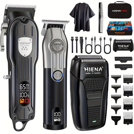 3pcs Men's Haircutting Set – USB Rechargeable