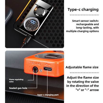 Smart Butane Voice Lighter – 5 Modes