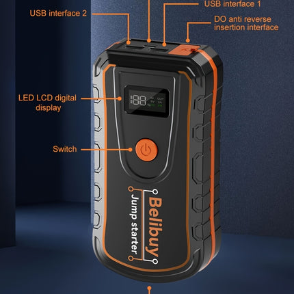 8000A Portable Car Emergency Air Pump
