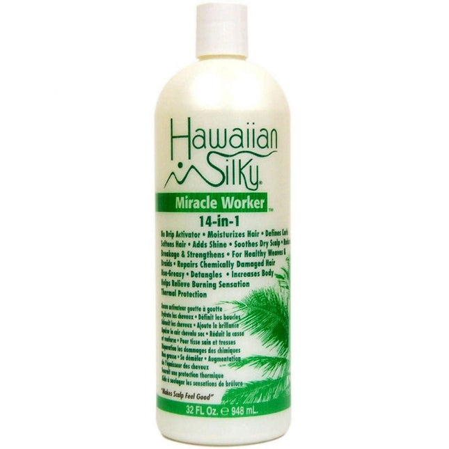 Hawaiian Silky 14-in-1 Miracle Worker Activator & Moisturizer 32 oz