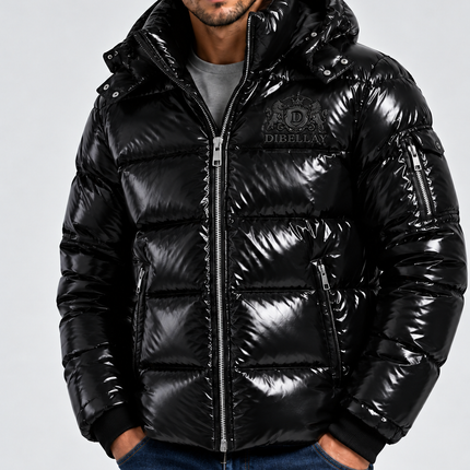 DIBELLAY Down Coat avec logo aigle embossé
