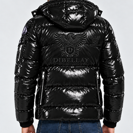 DIBELLAY Down Coat avec logo aigle embossé
