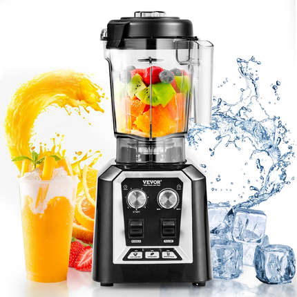 VEVOR Professional Blender with Ice Crush, Grinder and Smoothie preset modes