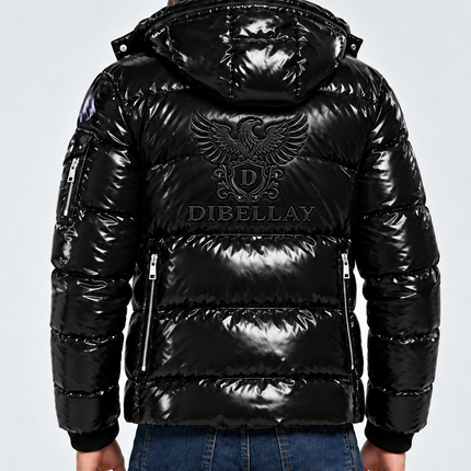DIBELLAY Down Coat avec logo aigle embossé