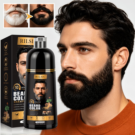 RILSIC Beard Color Shampoo Natural Black 500ml