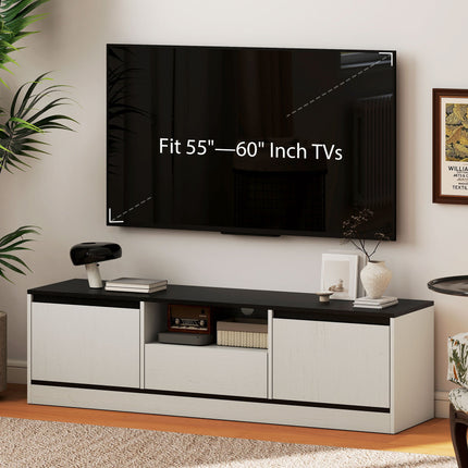 Palmer TV Stand for 55-65 Inch TVs-White
