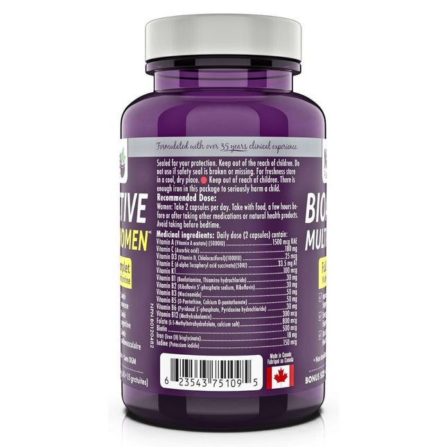 Naka Platinum BIOACTIVE MULTI FOR WOMEN, 60 VCaps