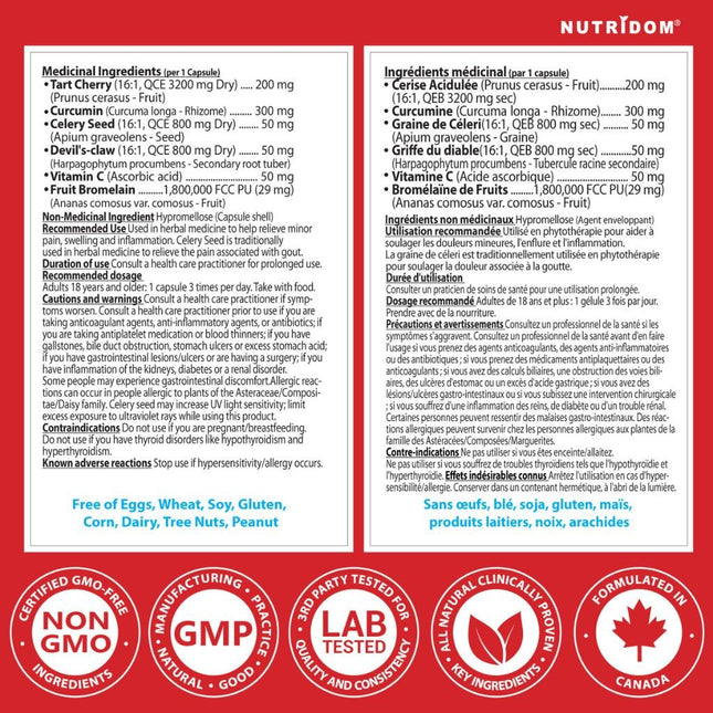 Nutridom GOUTart (Gout Relief), 60 VCaps