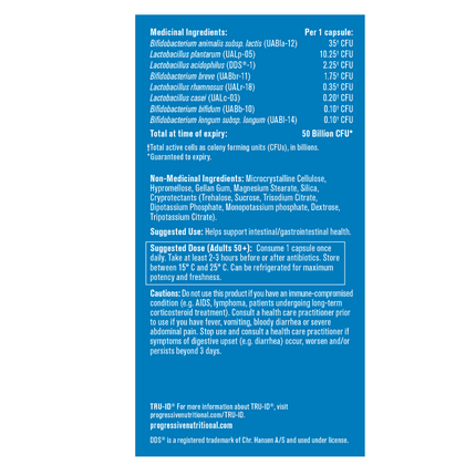 Progressive PERFECT PROBIOTIC 50 BILLION, 30 VCaps (Adults 50+)