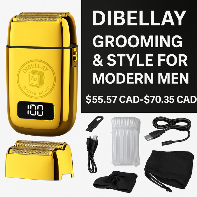Dibellay Premium Gold Shaver Sleek, Powerful & Rechargeable