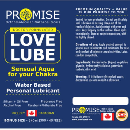 Promise LOVE LUBE, 340ml *Bonus Size